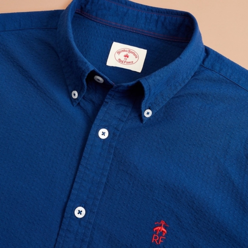Brooks Brothers Navy Short Sleeve Shirt (NWT)